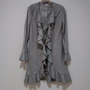 Franco Mirabelli Wool coat with ruffles - Sz 6